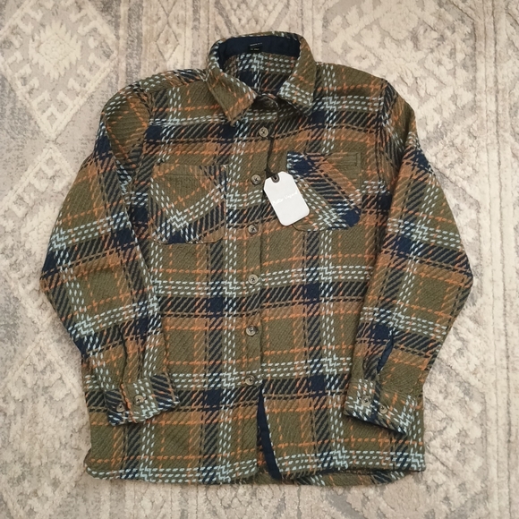 NWT Better Unsaid SMALL Green/ Multicolor Pattern Tweed Shirt/Blazer - Picture 1 of 3
